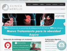 Tablet Screenshot of clinicamerello.com
